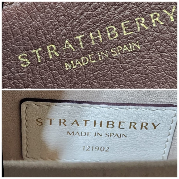 Strathberry Brown and Cream Shoulder Bag - Picture 4 of 12